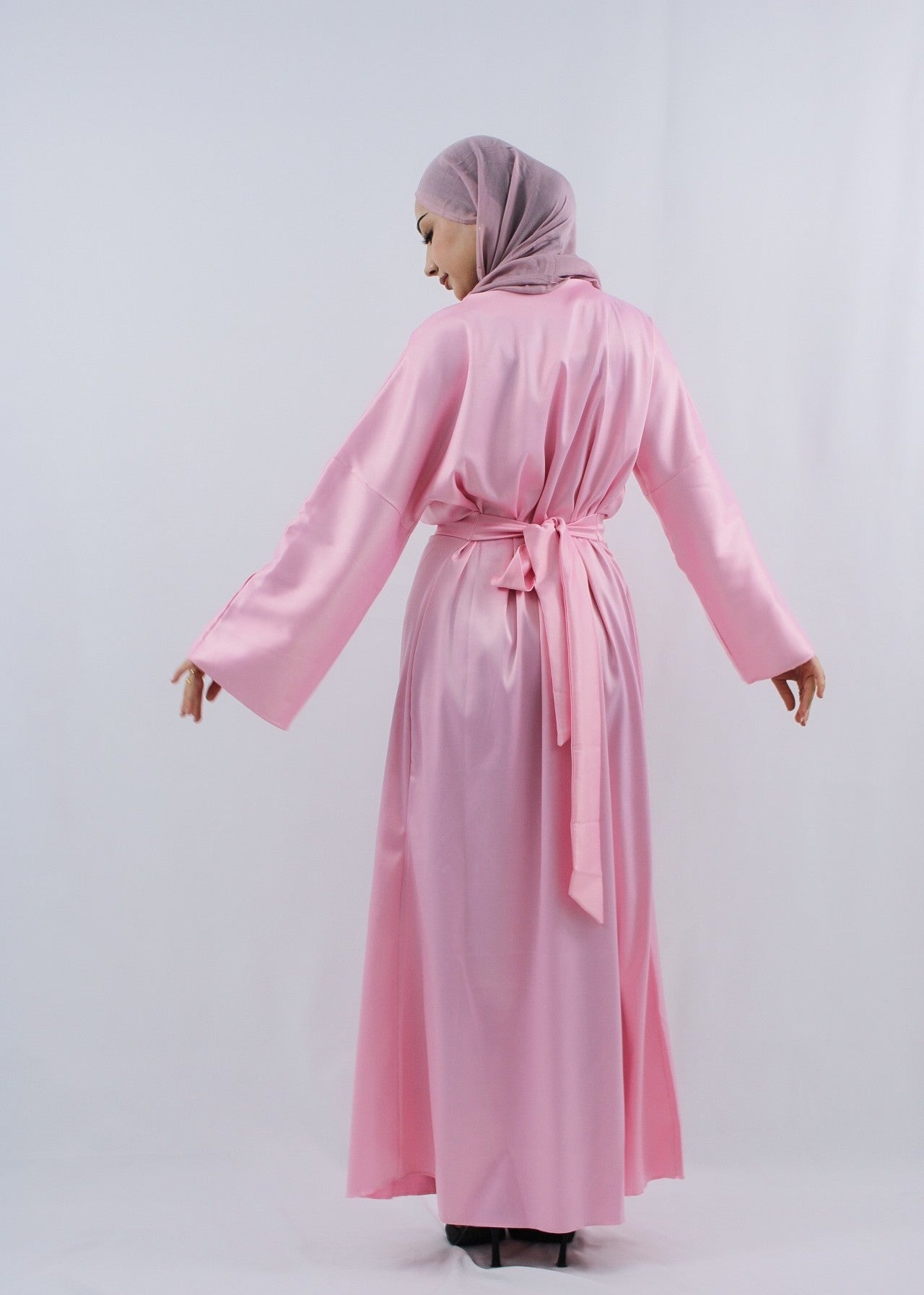 Kleid Dalia in Pink von hinten